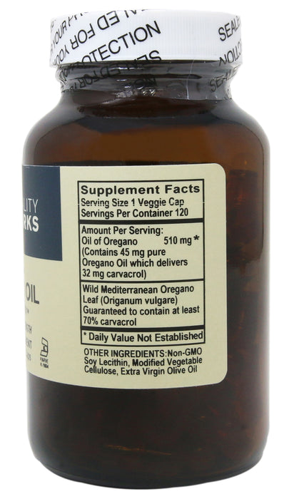 Vitality Works Oregano Oil 120 Liquid Veggie Caps