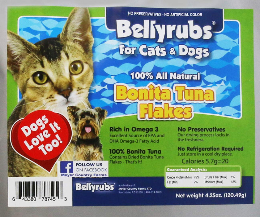 Bellyrubs Bonita Tuna Flakes 4.25oz - Dog & Cat Treats