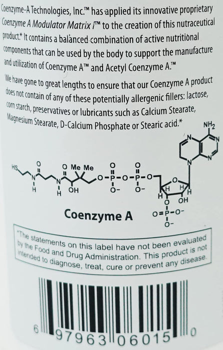 Coenzyme A 90 Capsules