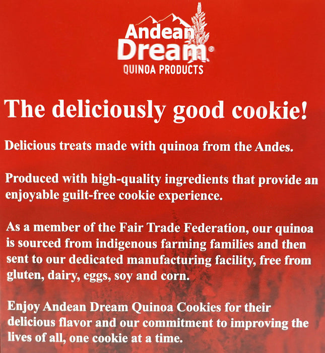 Andean Dream Quinoa Chocolate Chip Cookies (Pack of 6)