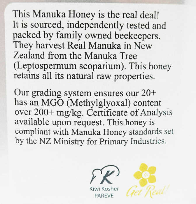 Pacific Resources International - Manuka Honey 20+
