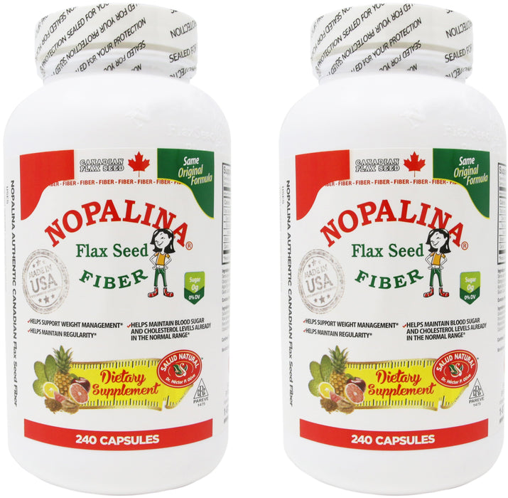 Nopalina Flax Seed Fiber 240 Count (2 Pack)
