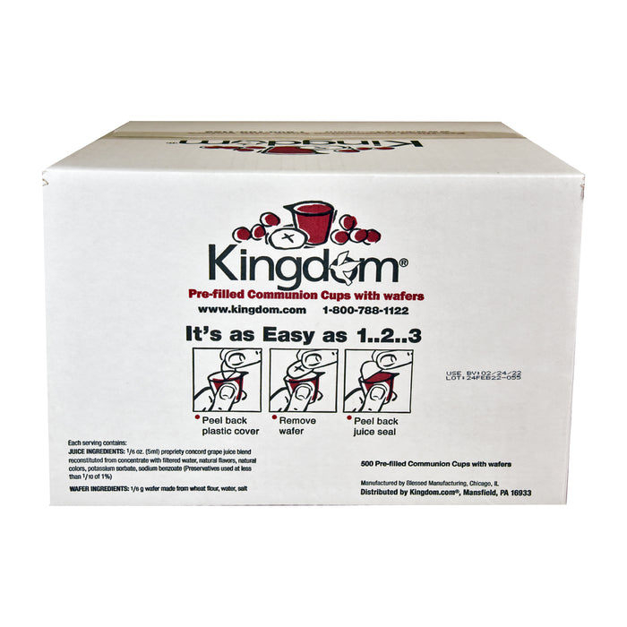 Kingdom Pre-filled Communion Cups 500 Count